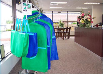 Green Cleaning Garment Bags, Green Laundry Service